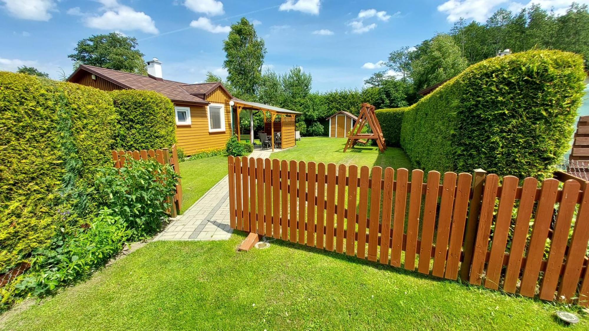 Domek Drewniany Na Wiejskiej Lubiatowo (Pomerania) Exterior foto